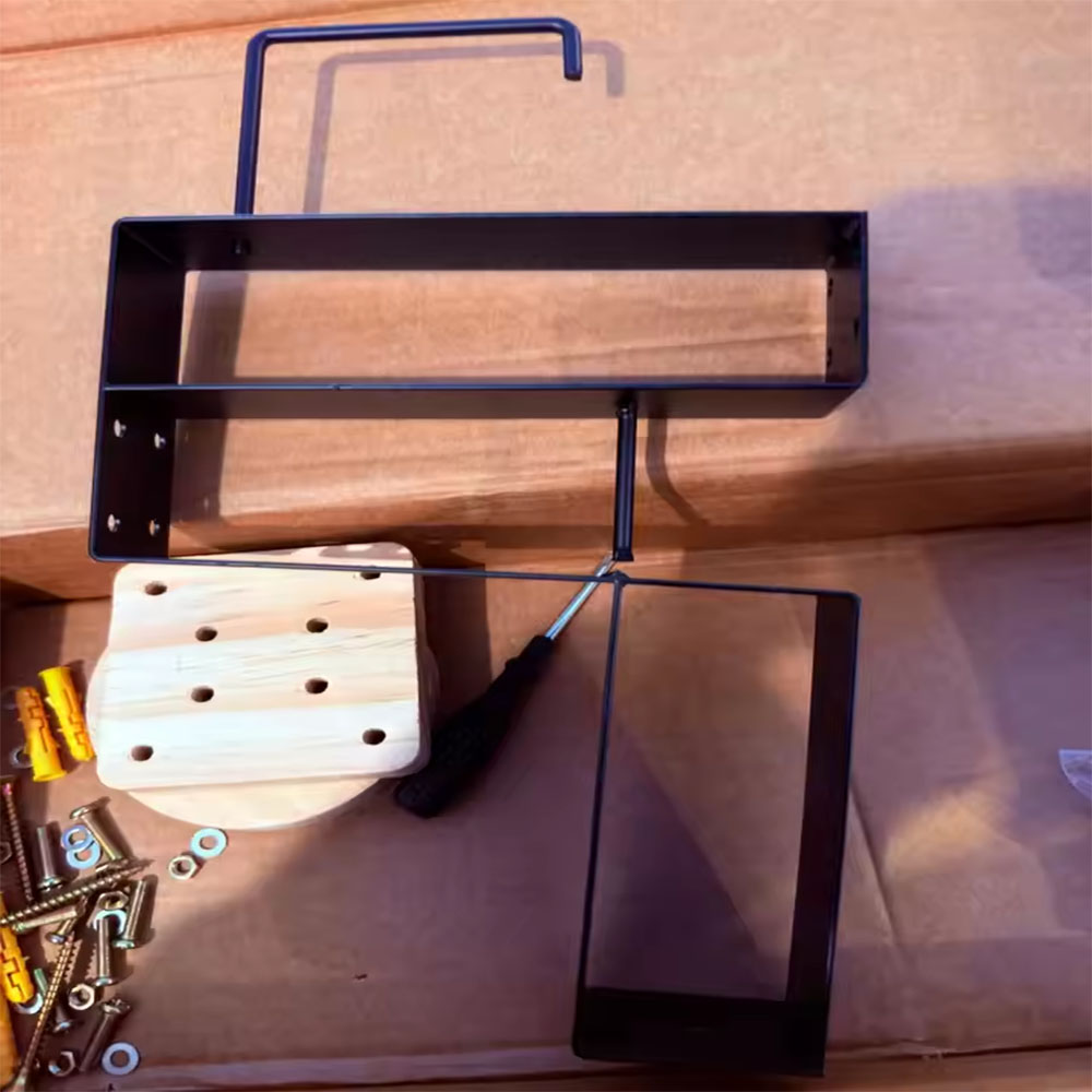 Sports Equipment Storage Rack - Ahşap Motosiklet Kask Tutucu Duvara Monte