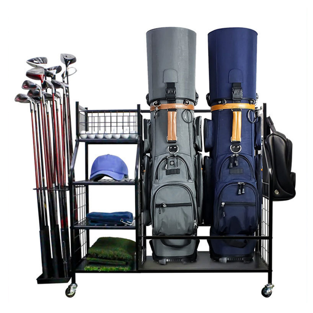 Sports Equipment Storage Rack - Golf Çantası Depolama Garaj Organizatör Rafı