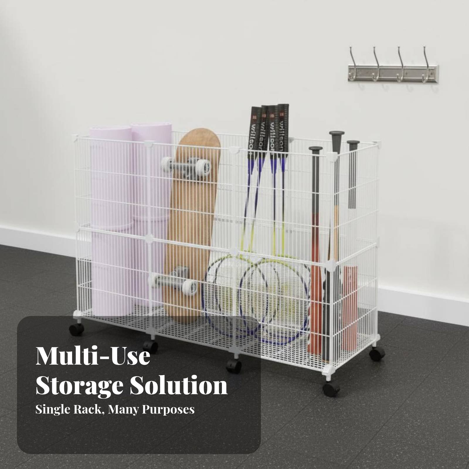 Sports Equipment Storage Rack - Spor Ekipmanları Saklama Arabası Sağlam Spor