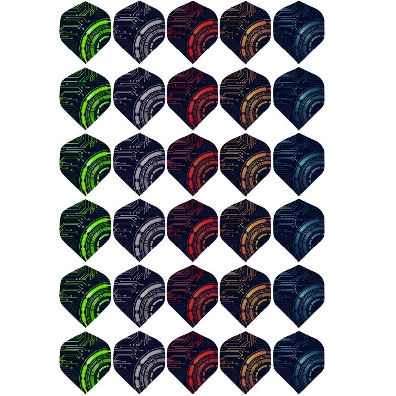 Sports Equipment In Flight - 30pcs/paket tüy kuyruk kanadı uçuş açık