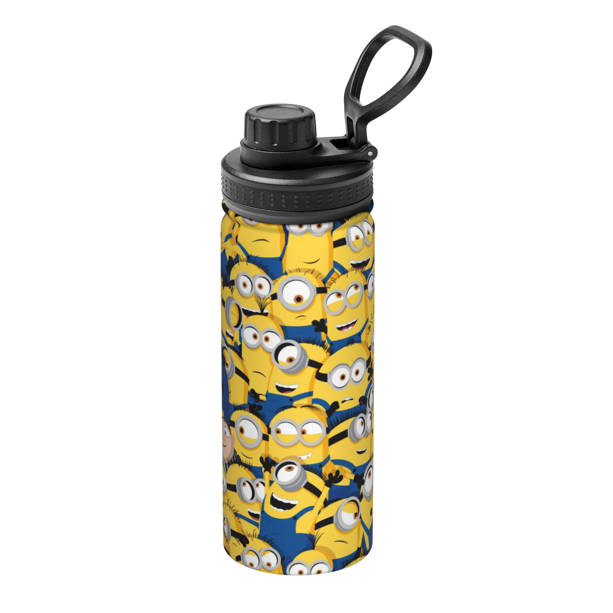 Sports Water Bottle Insulated - Karikatür M-Minions 18OZ Spor Yalıtımlı Su