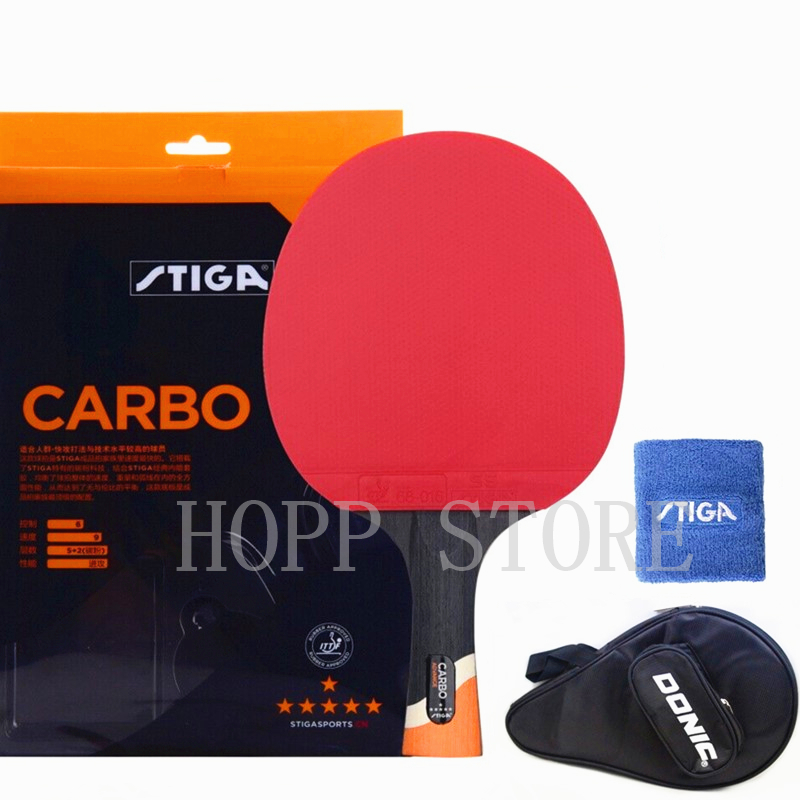 Badminton Racket Carbon - STIGA 6 yıldız raket saldırgan profesyonel