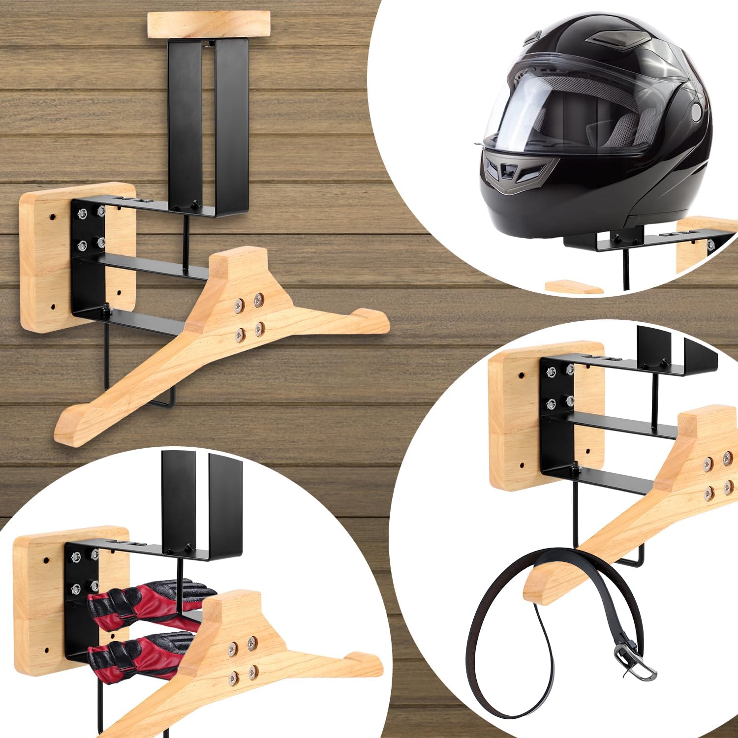 Ahşap Motosiklet Kask Tutucu D - Sports Equipment Storage Rack incelemesi ve fiyatı
