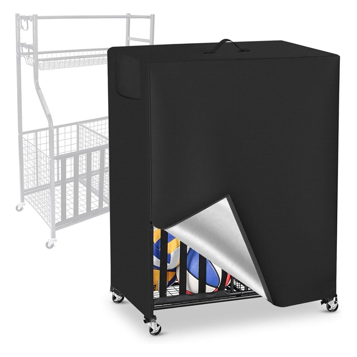 Basketbol Rafı Örtüsü Garaj Sp - Sports Equipment Storage Rack incelemesi ve fiyatı