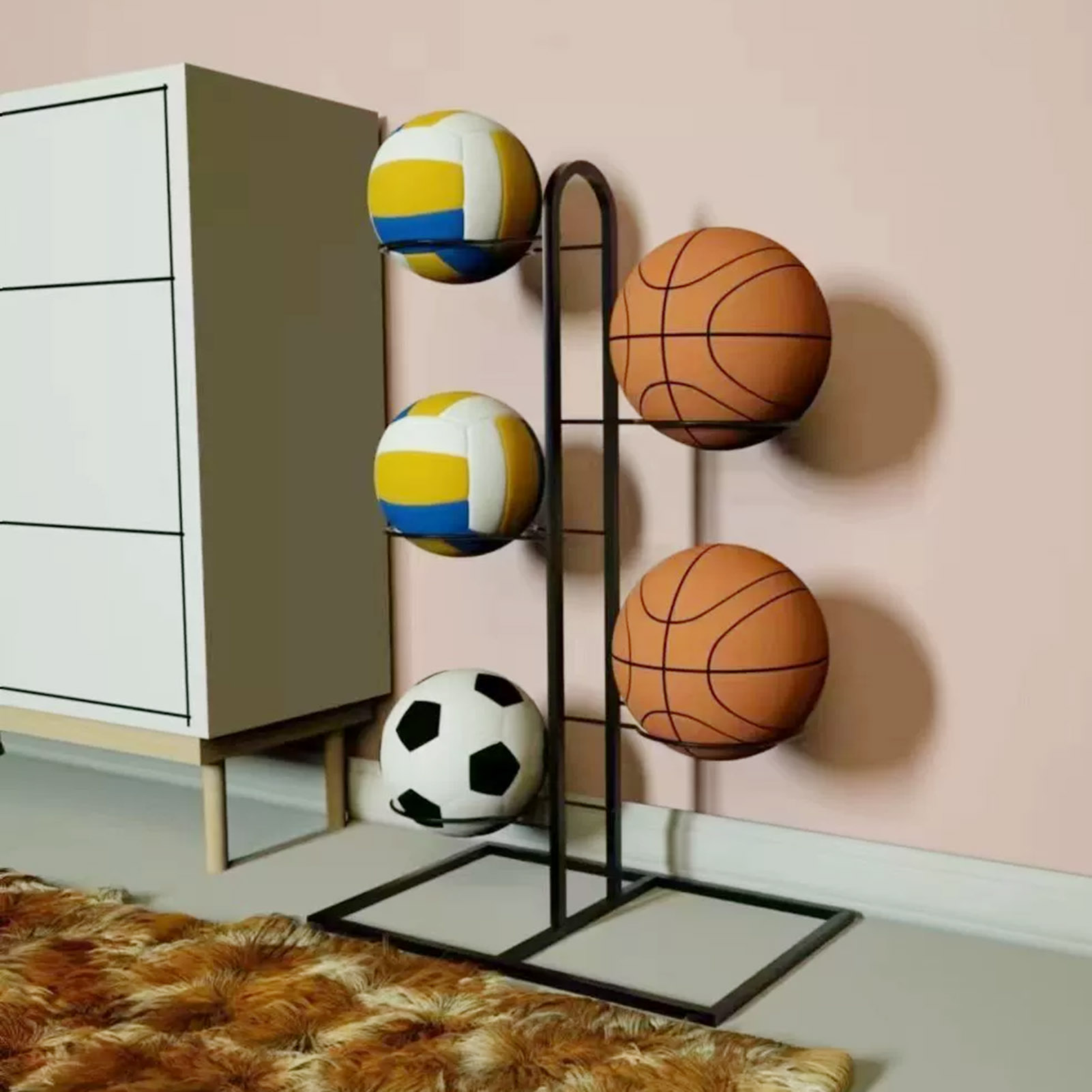 Katlanabilir Basketbol Rafı Ço - Sports Equipment Storage Rack incelemesi ve fiyatı