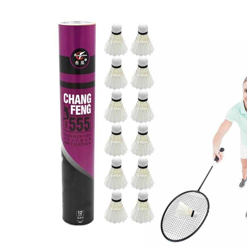 12 adet/grup Badminton doğal ö - Sports Equipment Badminton incelemesi ve fiyatı